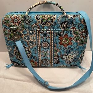 Vera Bradley : Paisley Retired Pattern Hard Shell Zippered Laptop Case w/strap